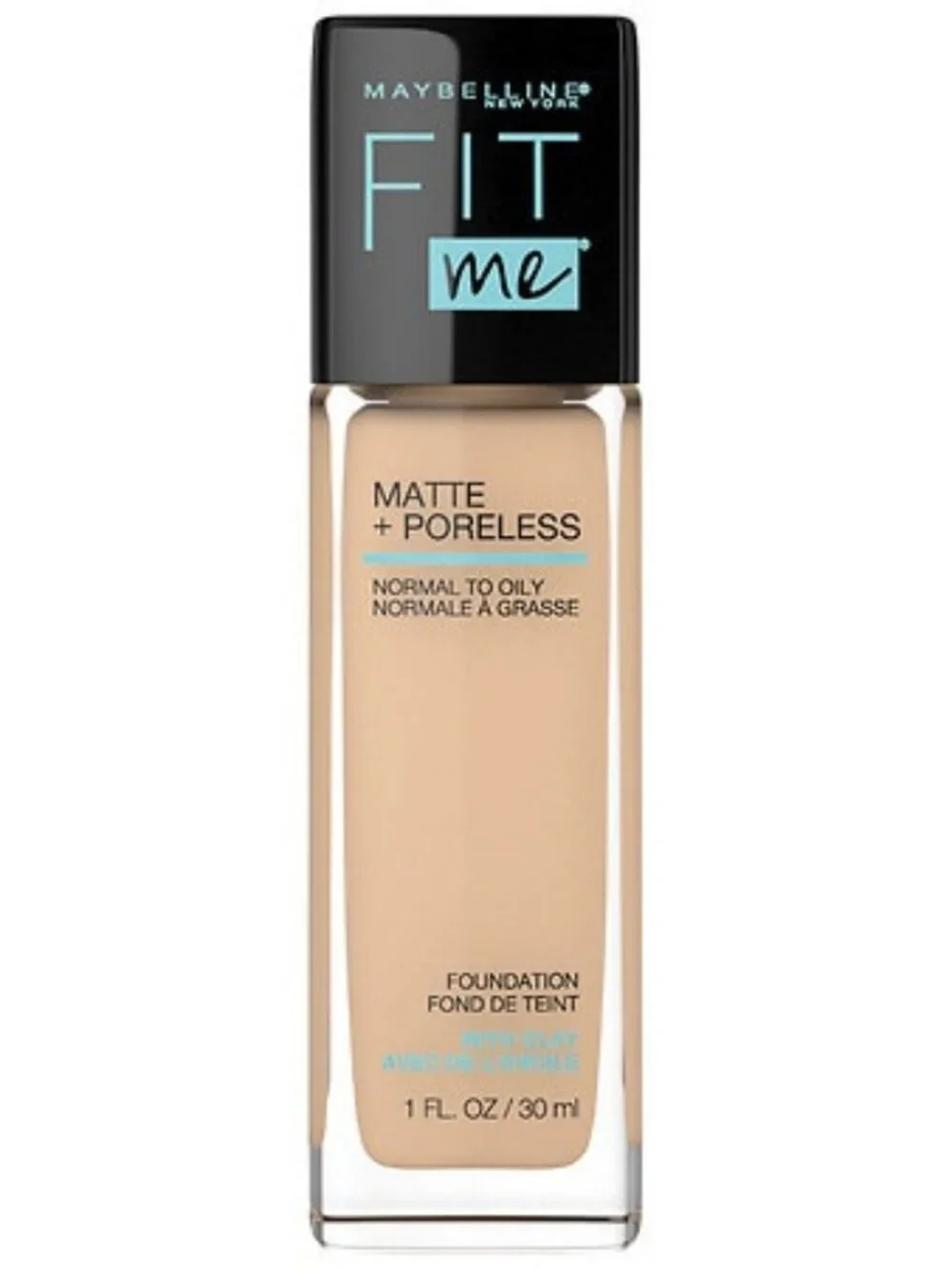 Maybelline Fit Me Matte + Poreless Liquid Foundation Makeup 220 Natural Beige